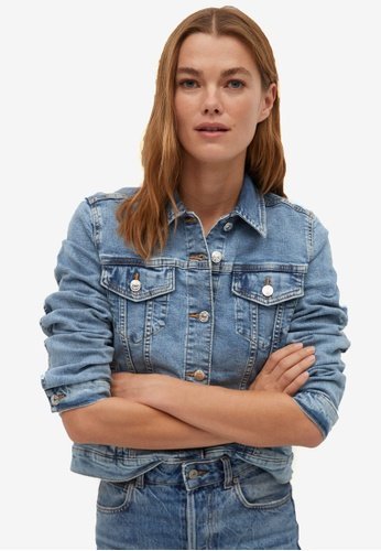 Mango Cotton Denim Jacket