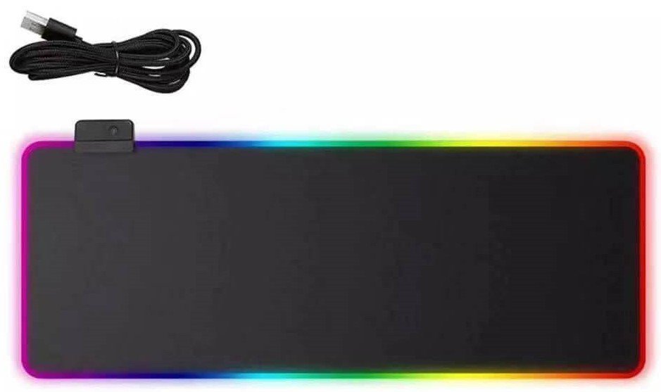 EWA Large RGB Colorful LED Lighting Gaming Mouse Pad